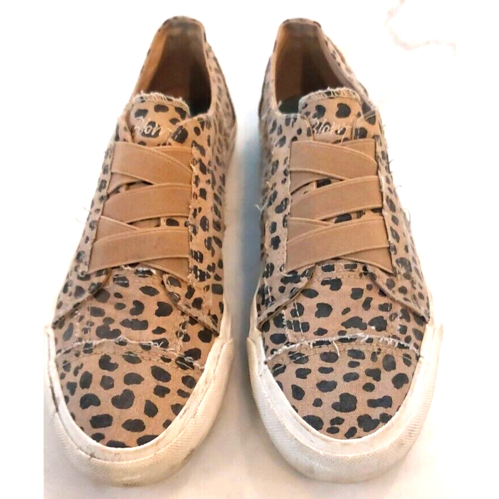 Women's‎ Blowfish Malibu Play Cheetah Sneakers Shoes Size 8-8.5